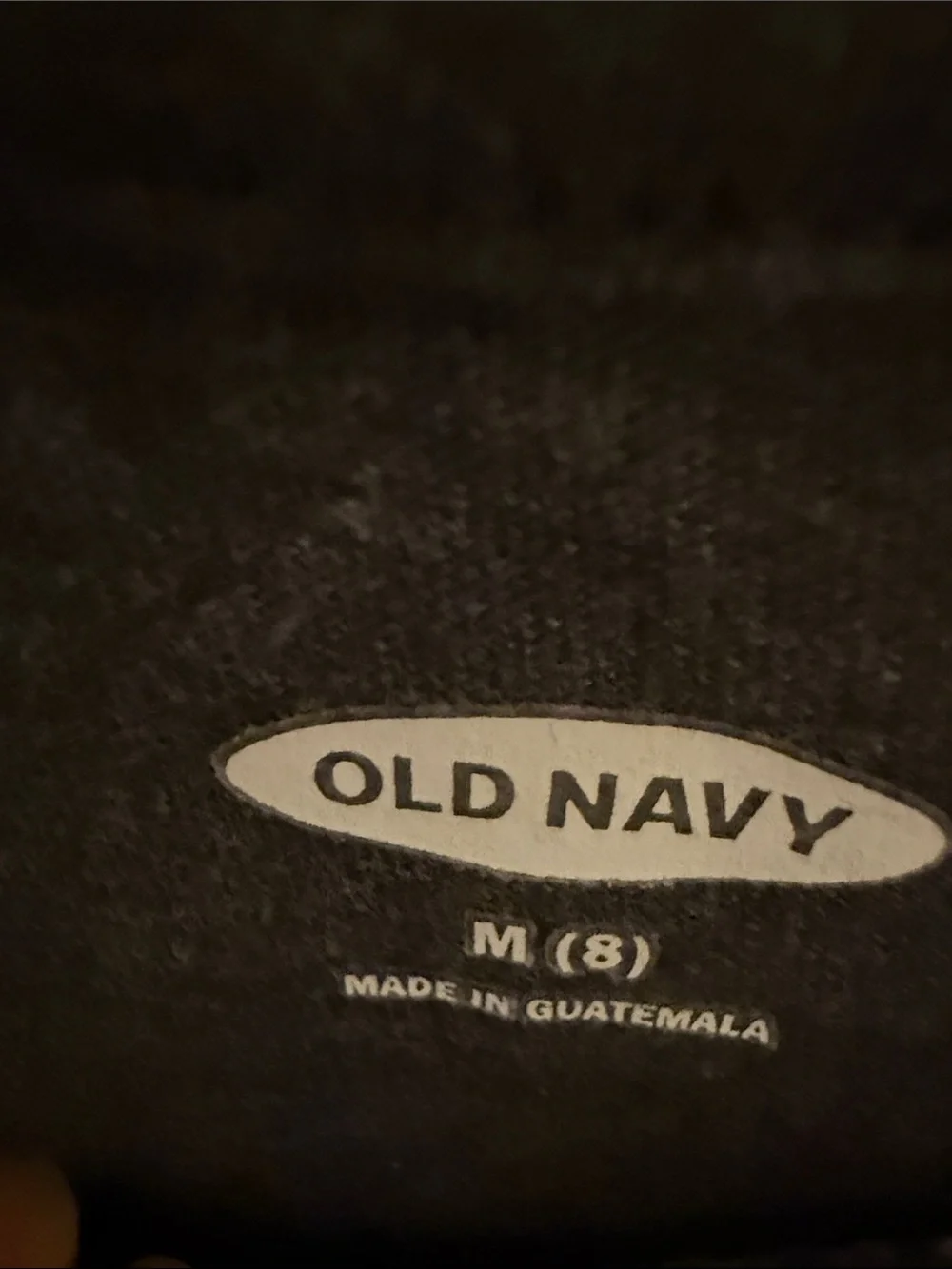 Old Navy Charcoal Tee with Lavender Trim and Yellow Graphic